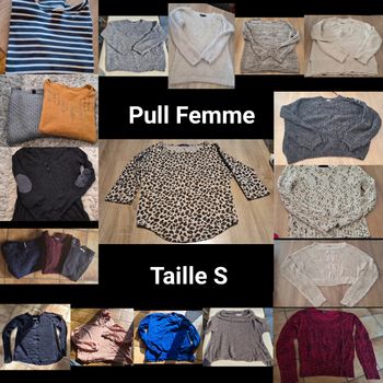 Lots 20 pulls femmes taille S