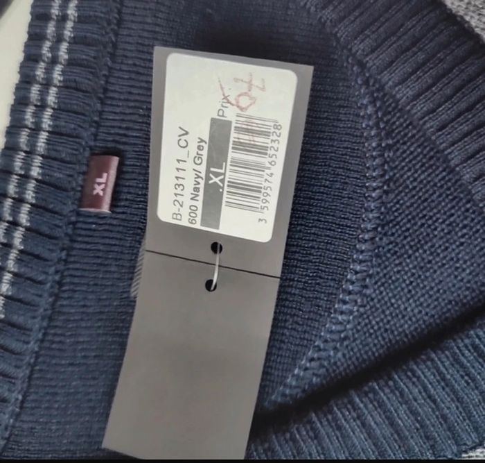 Pull col V pour homme taille XL, GS Club - photo numéro 5