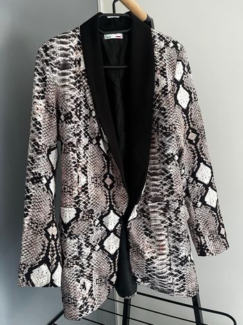 Veste blazer imprimé python / serpent