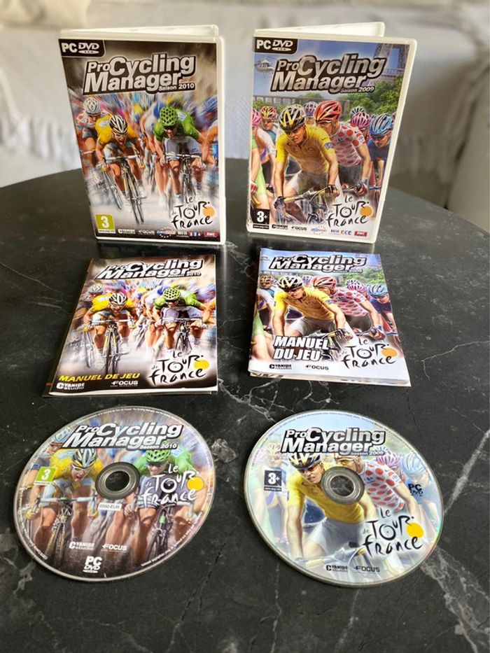 Lot de 2 jeux pour PC pro cycling manager 2009/2010