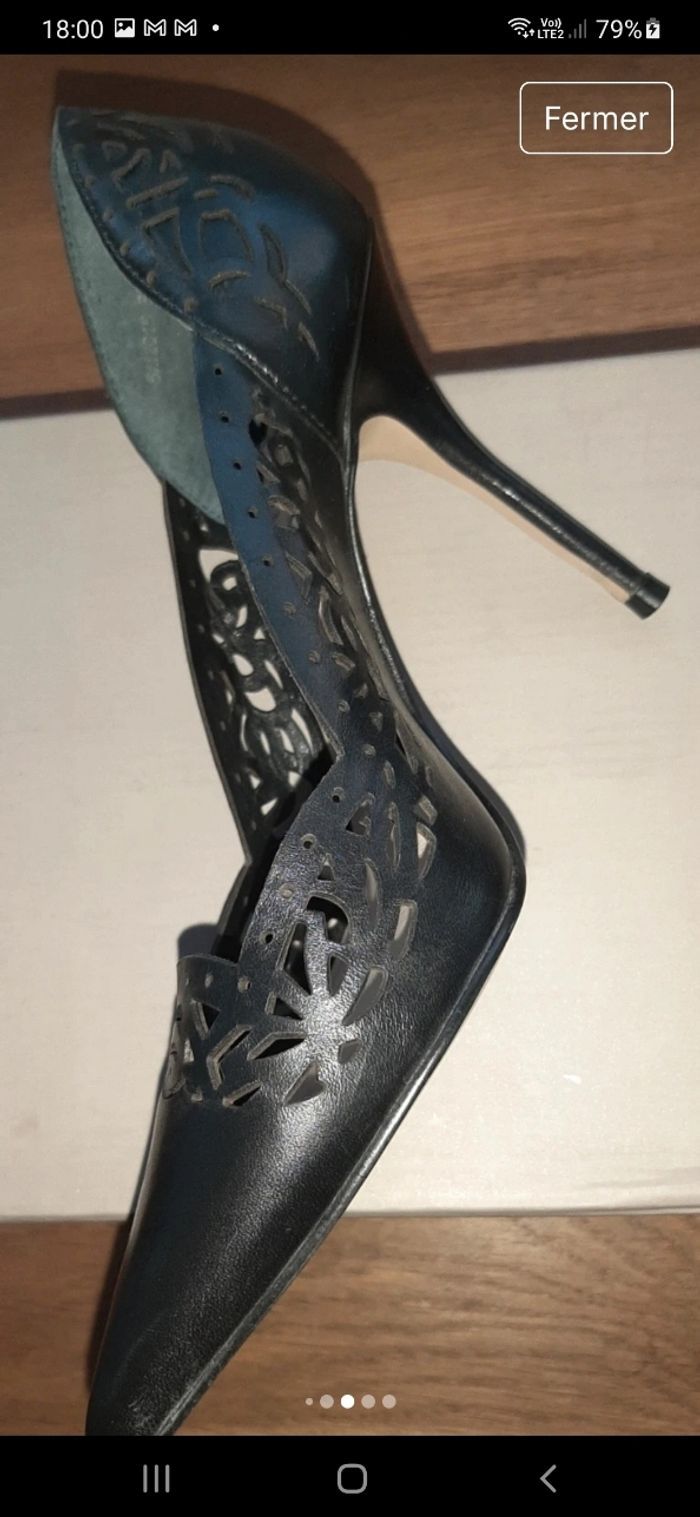 Escarpins San Marina modèle NATA - Noir Cuir - Pointure 36
- photo numéro 6