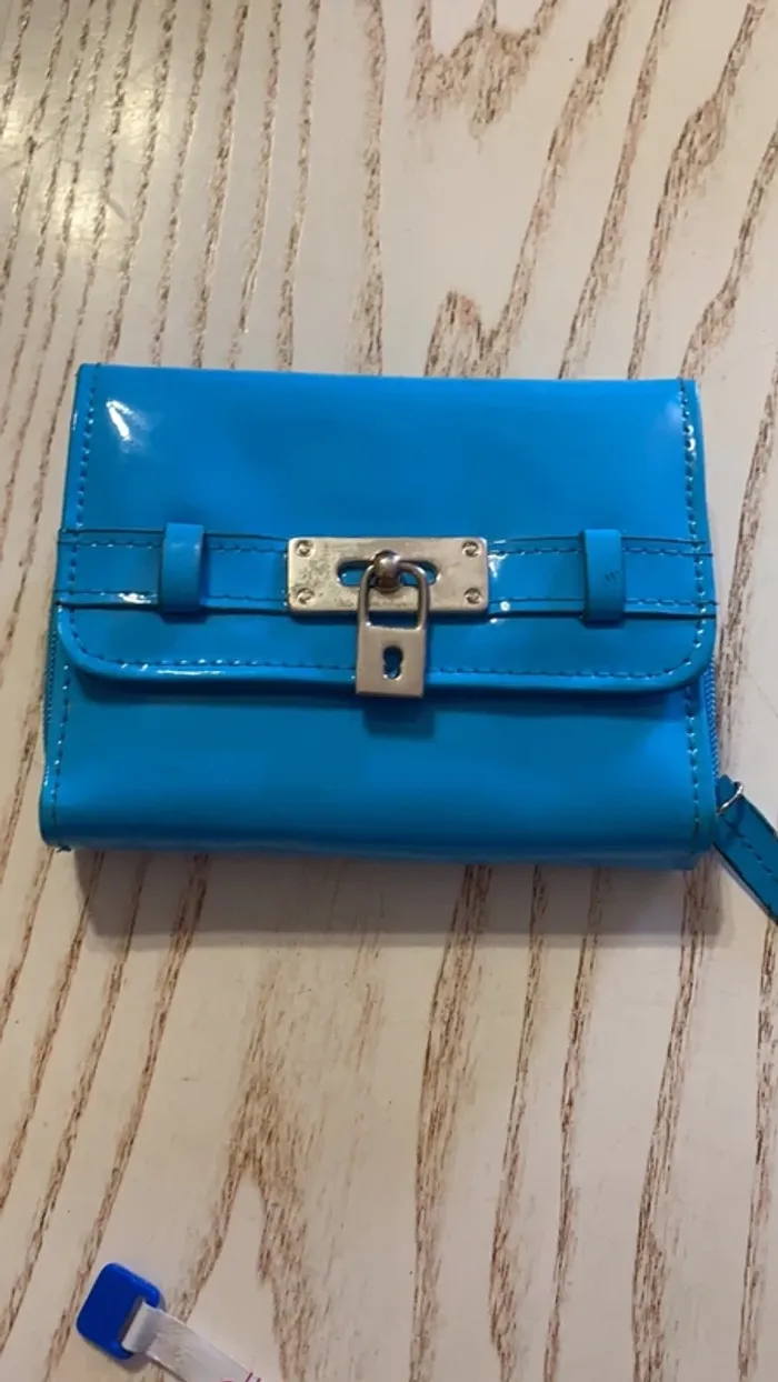 jolie porte-monnaie turquoise