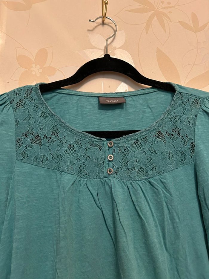 Blouse bohème bleu taille xs - photo numéro 2