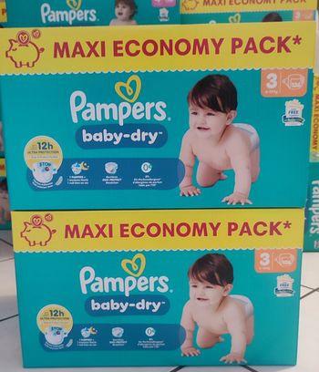 Couches Pampers Baby dry Taille 3