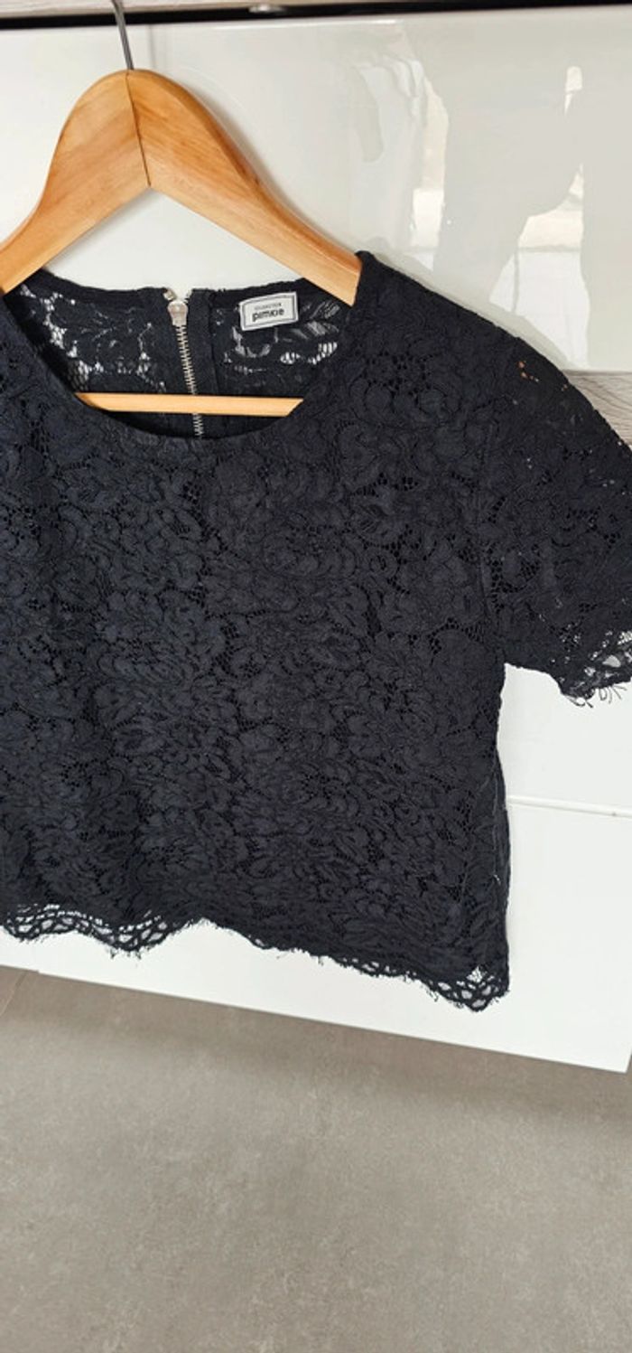 Chemisier dentelle noir Pimkie taille 38 - photo numéro 5