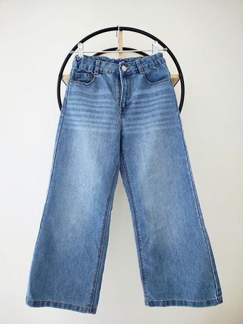 8 ans pantalon jean large Okaïdi