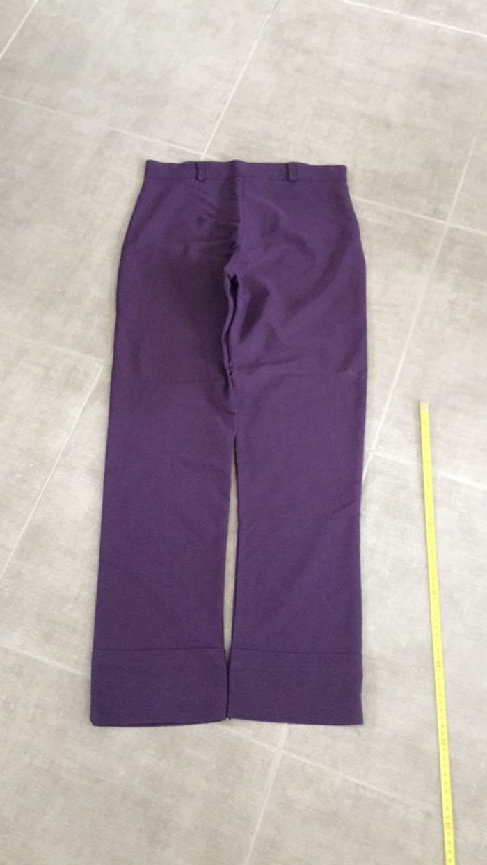Pantalon violet matière elastane. - photo numéro 6