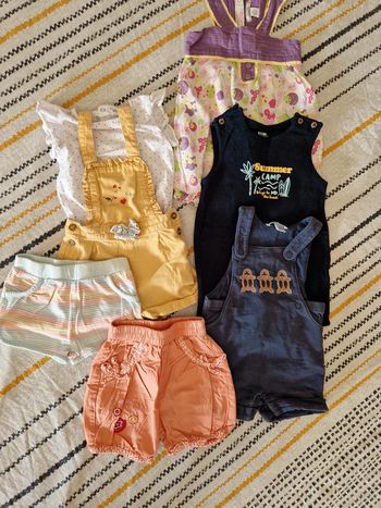 Lot 7 vêtements été fille 6mois