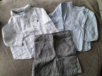 Ensemble deux chemise et un short Okaïdi