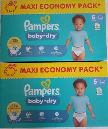 Couches pampers baby dry T5