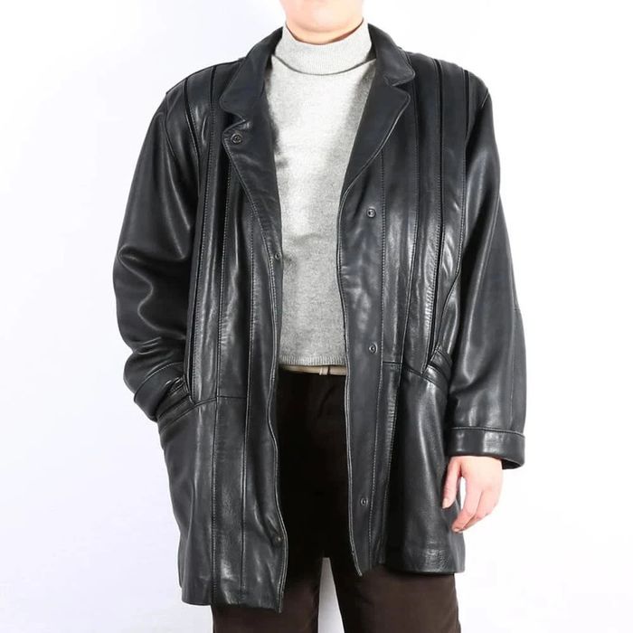 Superbe blouson en cuir lumineux vintage (#23390) - photo numéro 6