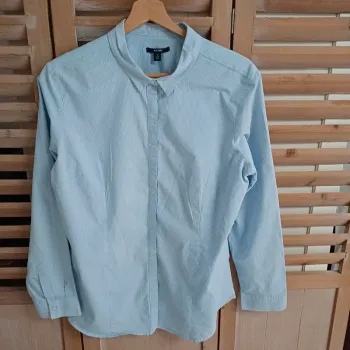 Chemise bleu à rayures kiabi femme taille taille 42 /44