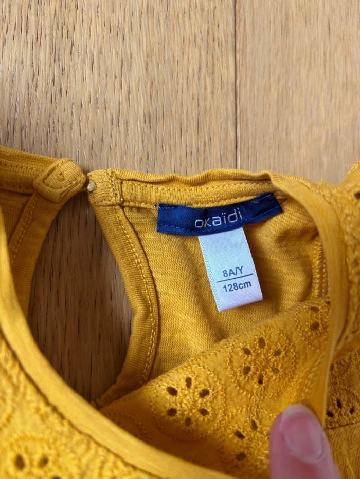 T-shirt Okaïdi 8 ans - porté 1 fois - photo numéro 3