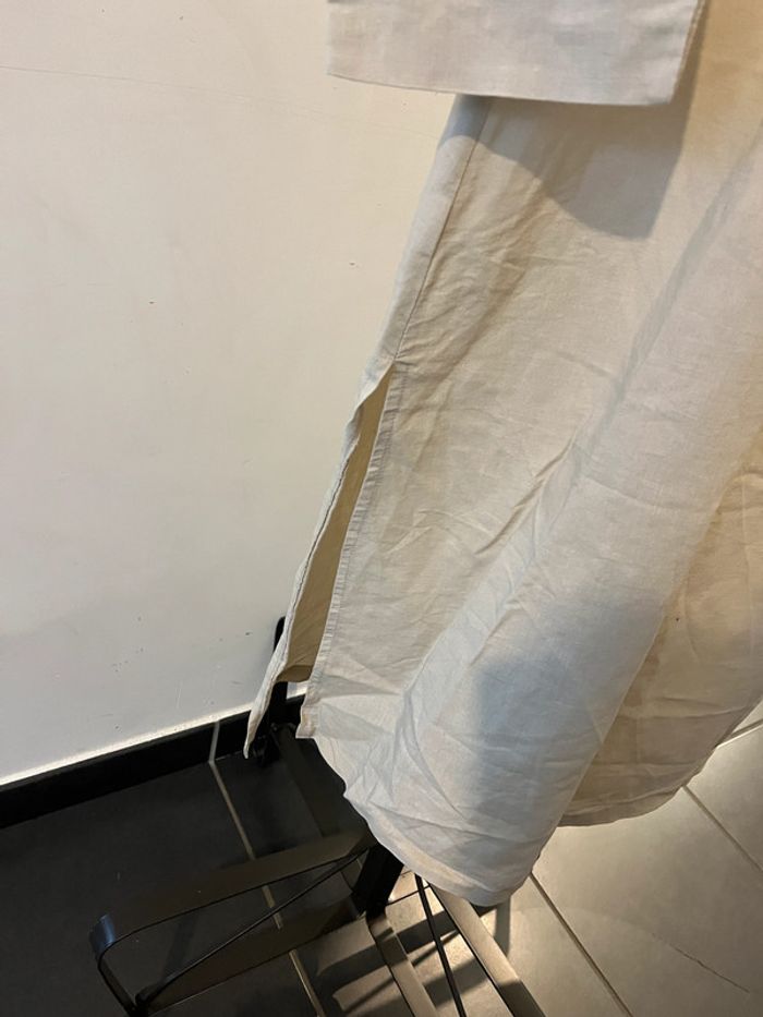 Chemisier long beige Taille 42 - photo numéro 4
