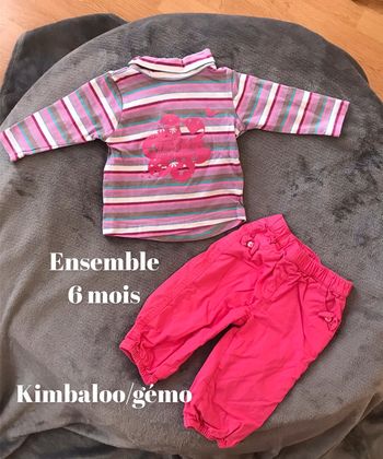 Ensemble 6 mois kimbaloo/gemo