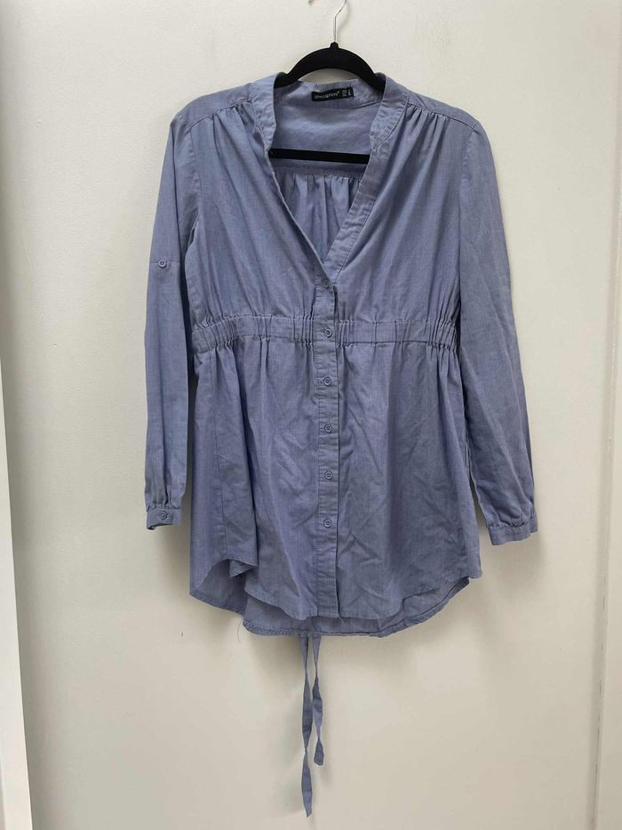 👚 Blouse bleu lavande “Atmosphère” Taille 36 - photo numéro 2