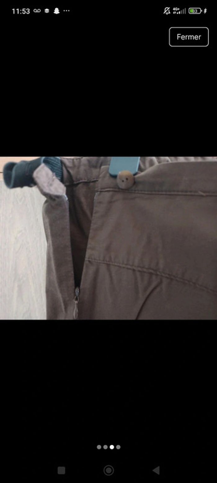 Pantalon marron de grossesse / maternité natalys taille 36 - photo numéro 3