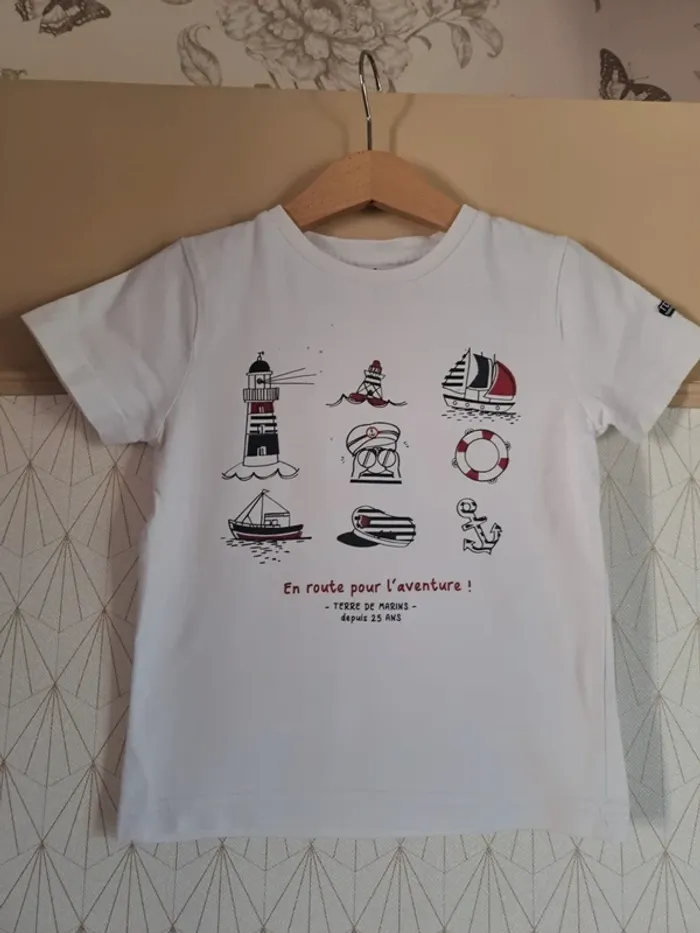Lot 4 ans 6 T-shirts et 1 veste minis trous ou tâches peuvent encore servir prix mini - photo numéro 11