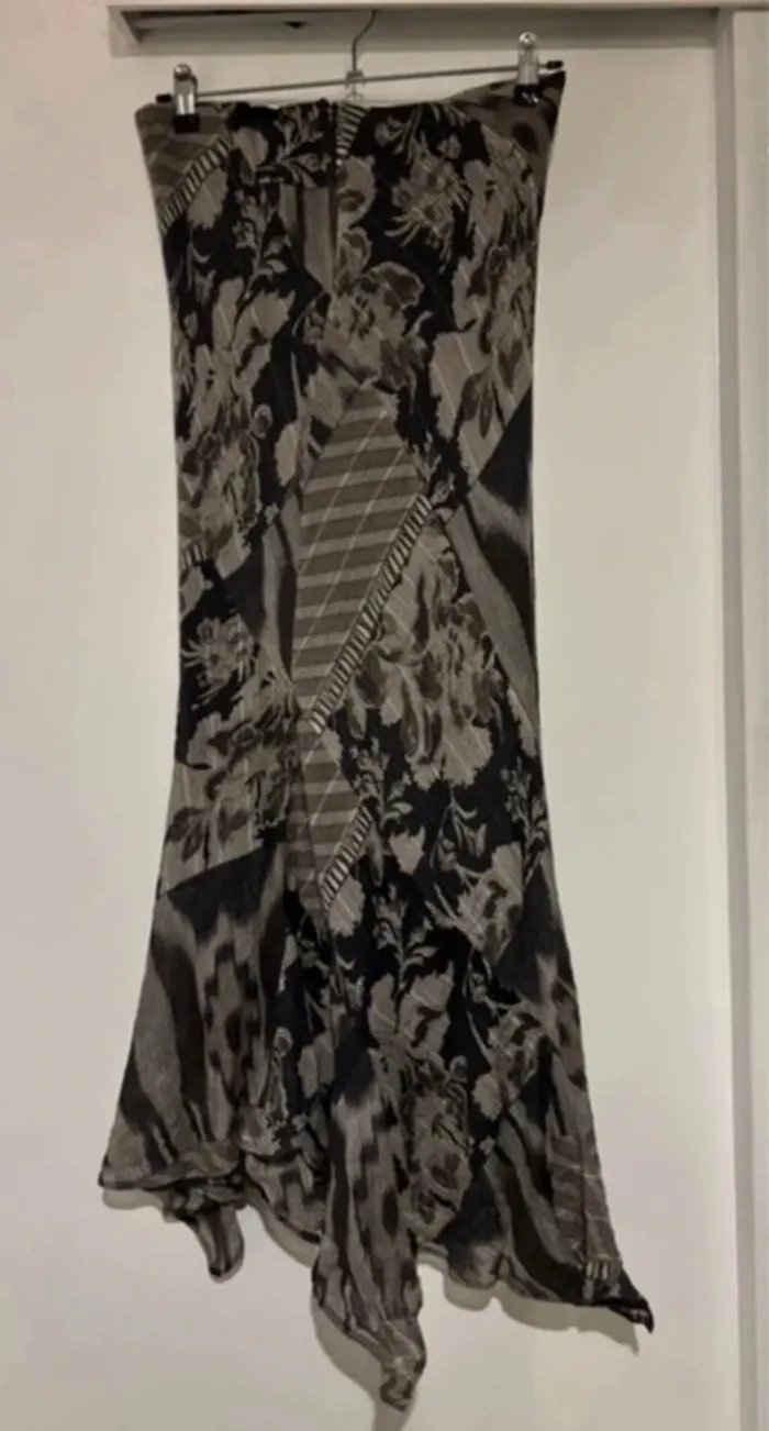 Robe bustier longue à motifs – Taille 40 - photo numéro 3