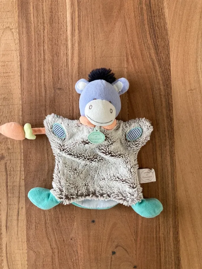 Doudou marionnette âne - photo numéro 2