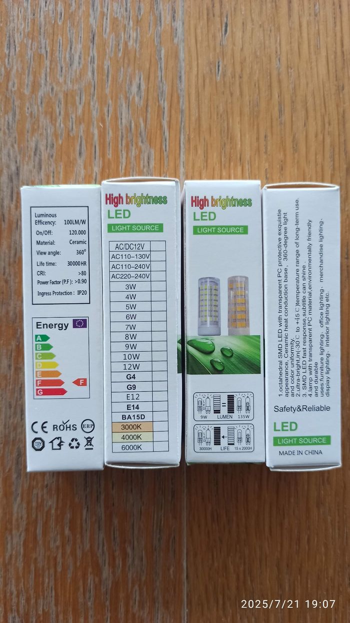 Ampoule blanc froid G9 900 lumens 6000k - photo numéro 6