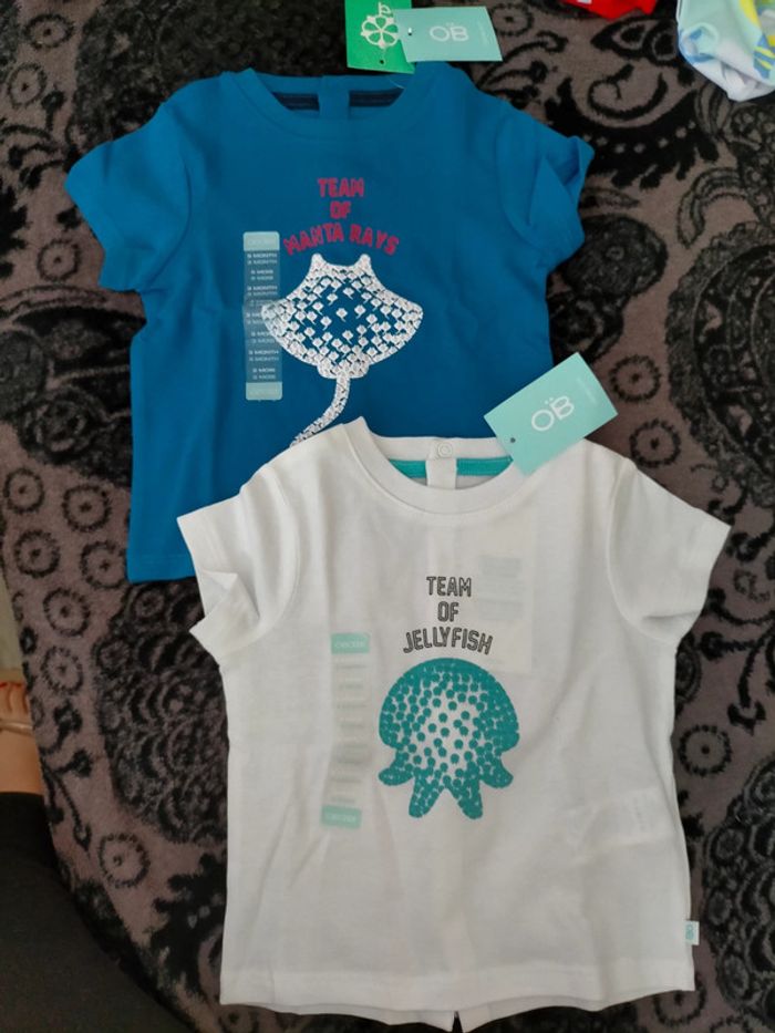 Lot tee shirt bébé