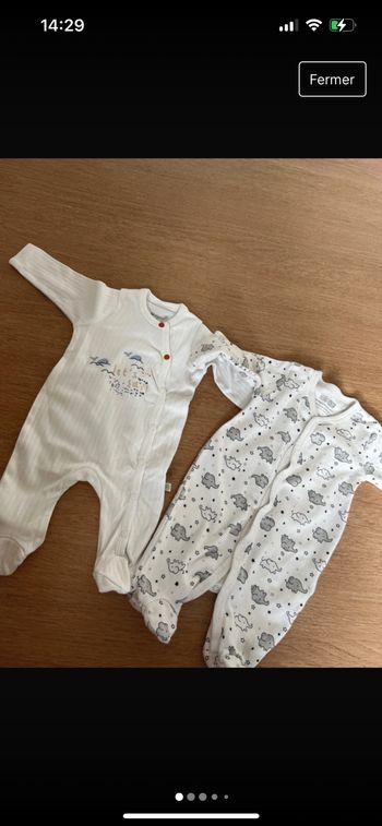 Lot pyjamas coton