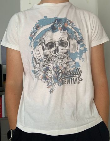 T-shirt manches courtes blanc, imprimé