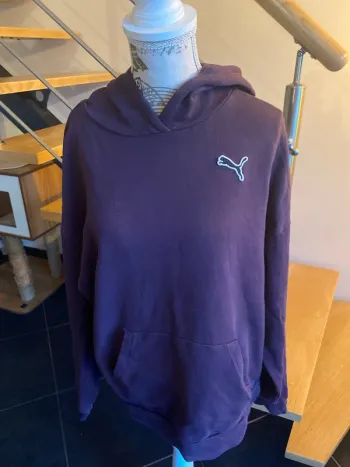 Sweat à capuche violet