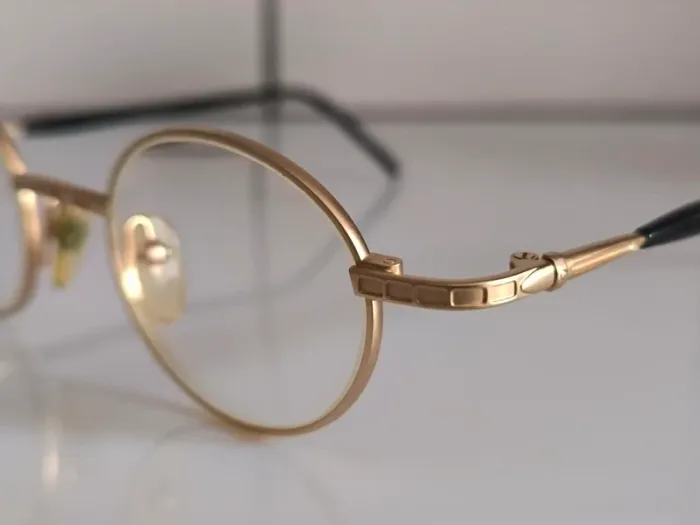 Jean-Paul Gaultier - Monture de lunettes de vue vintage - Métal doré - photo numéro 6