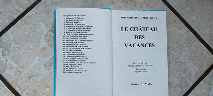 Livre le château des vacances. Edition Hemma - photo numéro 3
