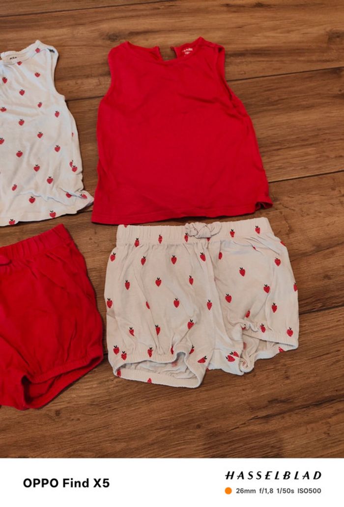 Lot de débardeurs et shorts - photo numéro 2