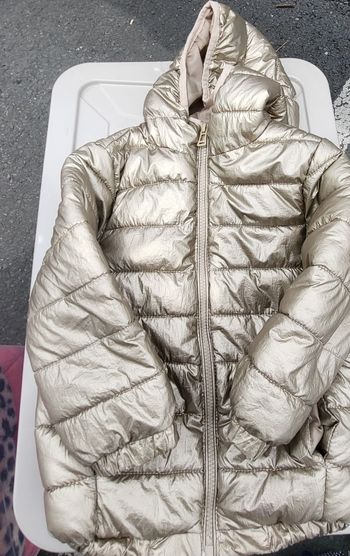 Manteau argent