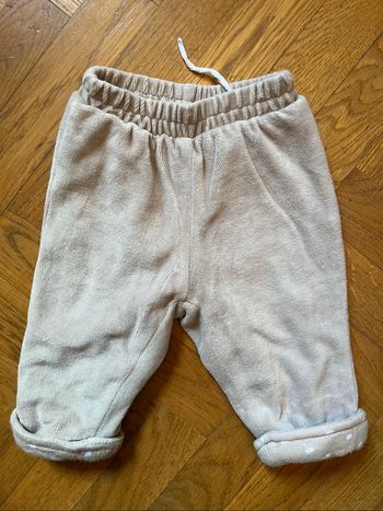 Pantalon beige molletonné 3 mois