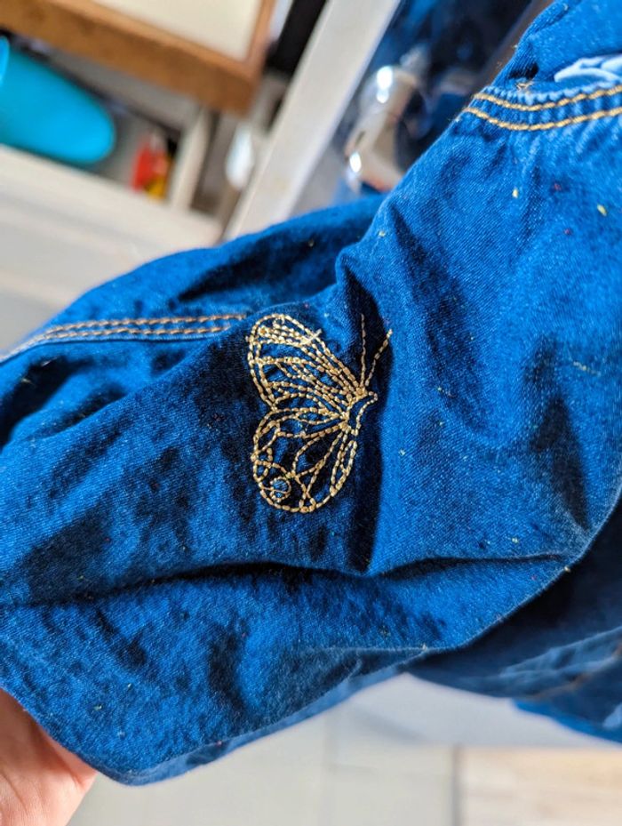 Robe en jean mouchetée - photo numéro 2