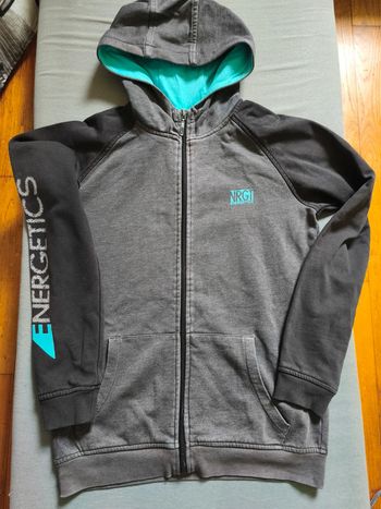 Sweat zippé à capuche garçon 14 ans