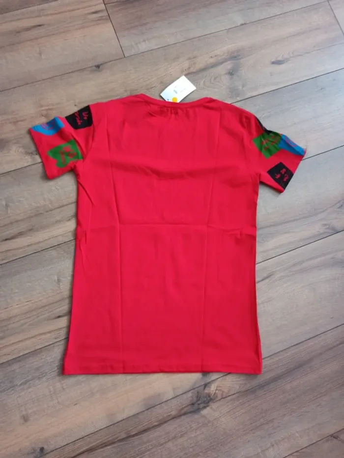 Tee shirt rouge manches courtes M homme - photo numéro 4