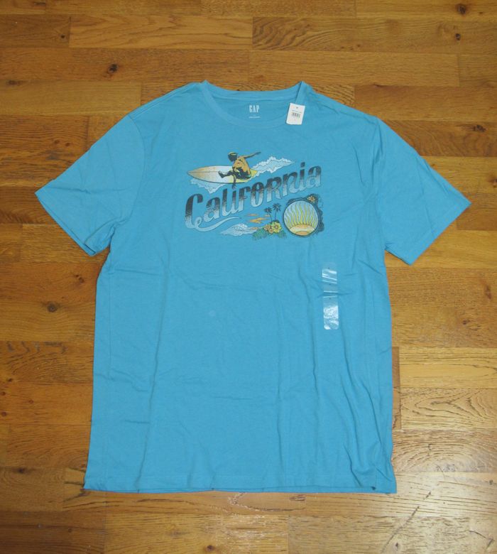 T-shirt GAP bleu clair - California - Taille L - photo numéro 2