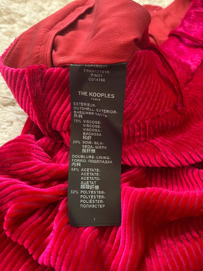 Pantalon velours rose The Kooples - photo numéro 7