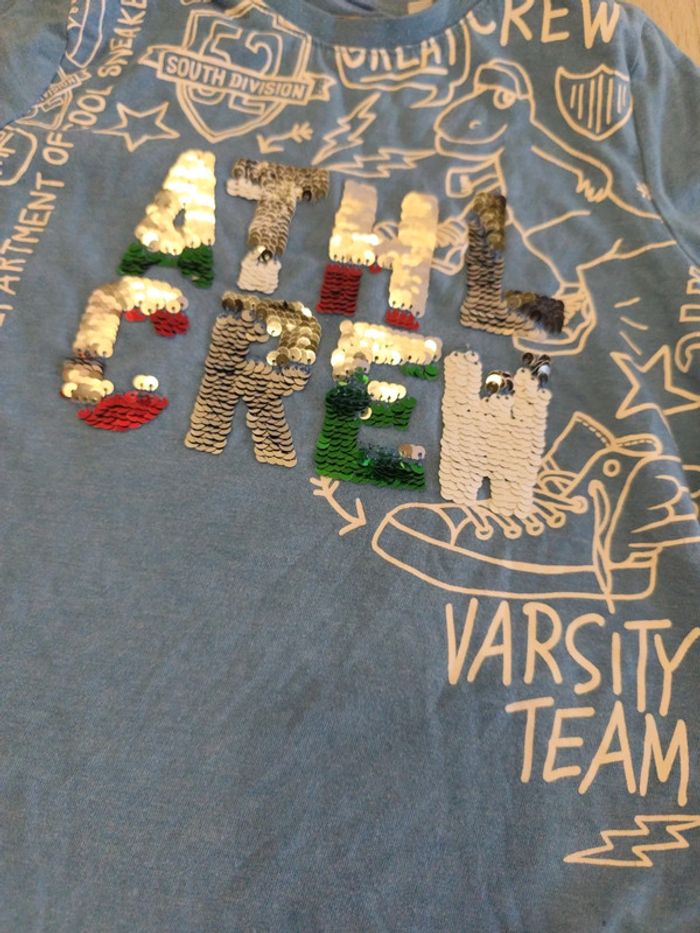 T-shirt à longue manche a sequin réversible - photo numéro 2