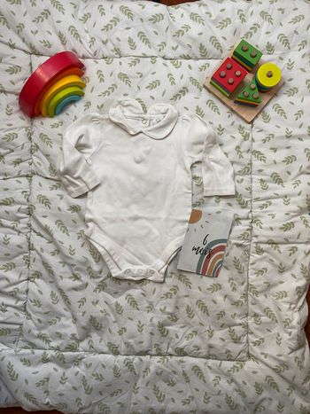 body manches longues blanc 6 mois baby club