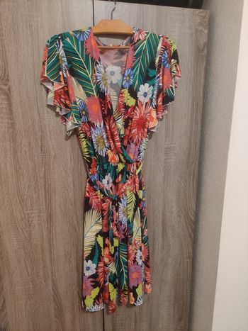Robe fleurie goyave 
