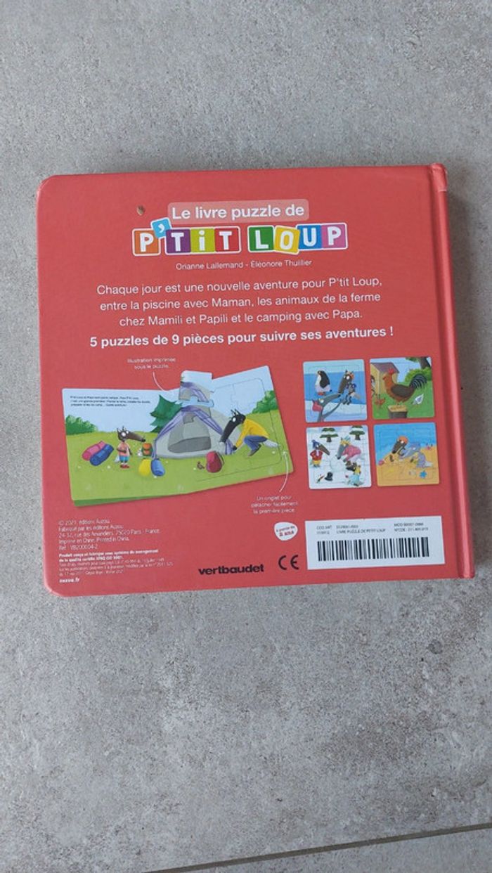 Livre puzzle p'tit loup vertbaudet - photo numéro 3