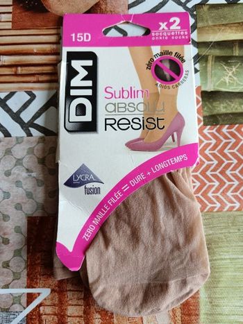 Lot de 2 socquettes beige 35/41