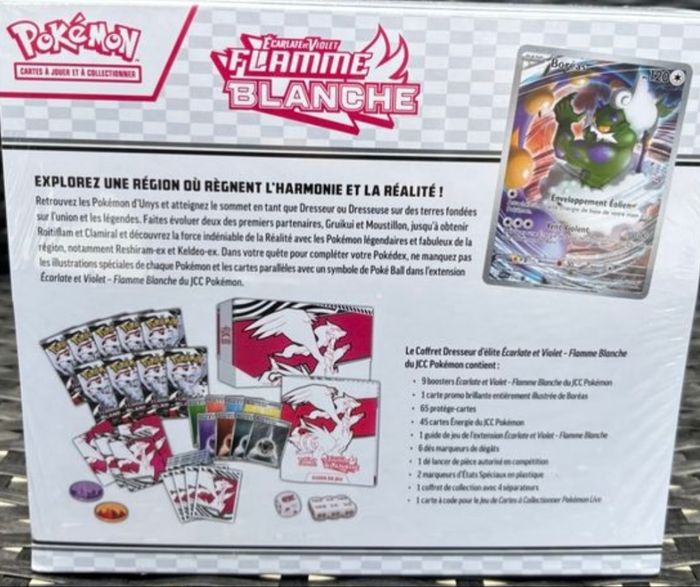 ETB coffret Pokémon Flamme blanche neuf - photo numéro 3