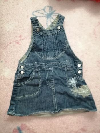 Robe salopette en jeans