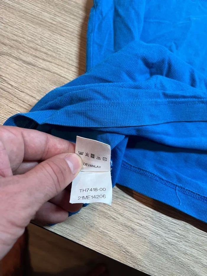 T-shirt Lacoste - couleur bleu - taille L - photo numéro 6