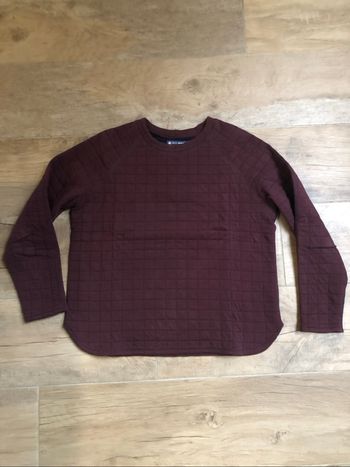 Sweat Pull Petit Bateau bordeaux