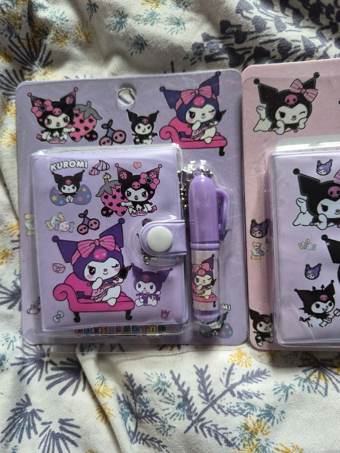 2 carnets kuromi hello kitty - photo numéro 2