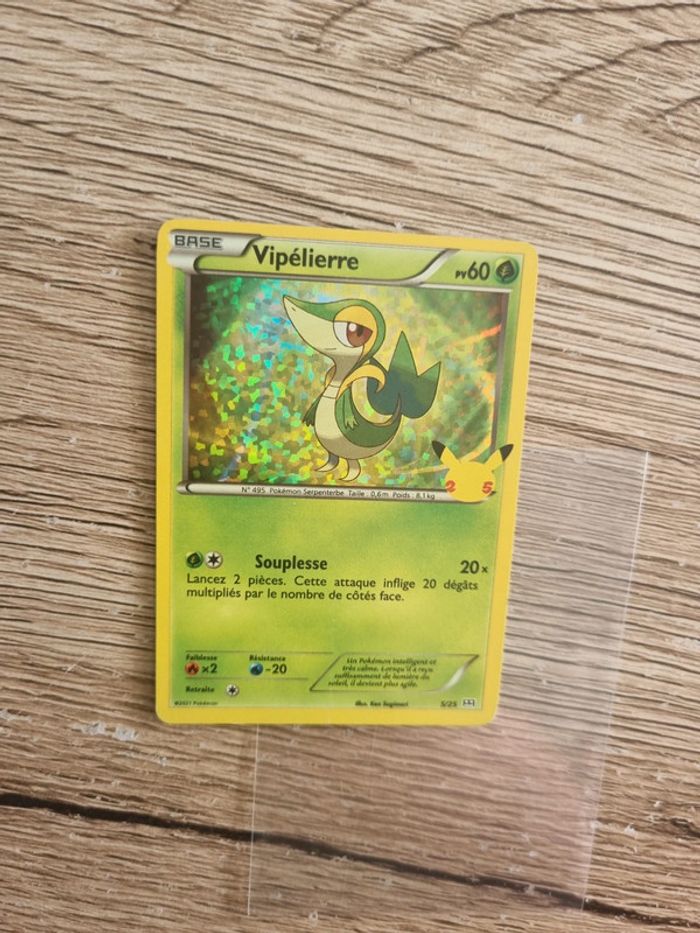 Carte pokémon vipélierre holo 5/25 année 2021 - photo numéro 3